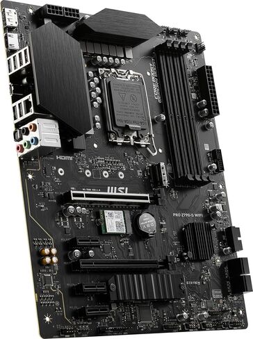 MSI PRO Z790-S WiFi ProSeries Motherboard (Supports 12th/13th Gen Intel Processors, LGA 1700, DDR5, PCIe 5.0, M.2, 2.5Gbps LAN, USB 3.2 Gen2, Wi-Fi 6E, ATX) (Renewed) in Saudi Arabia