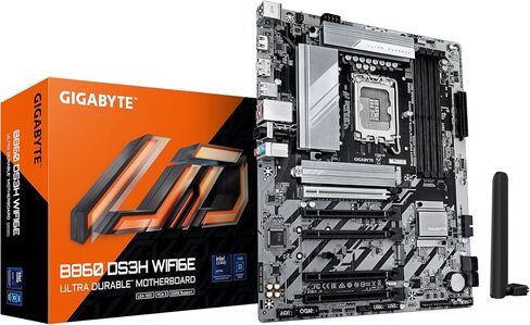 GIGABYTE B860 DS3H WIFI6E Motherboard - Intel Core Ultra Series CPUs, 8+1+2+2 Phases VRM, up to 9066MHz DDR5, 1xPCIe 5.0 + 1xPCIe 4.0 M.2, 2.5GbE LAN, WiFi 6E, USB 3.2 Gen 2x2 in Saudi Arabia