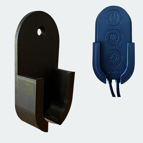 حامل حائط تحكم عن بعد ، متوافق مع Govee H619C و H618F1D1 وشريط فاتح من 3 أزرار متشابهة ، شريط 3M ومسامير مشمولة ، أبيض in Saudi Arabia