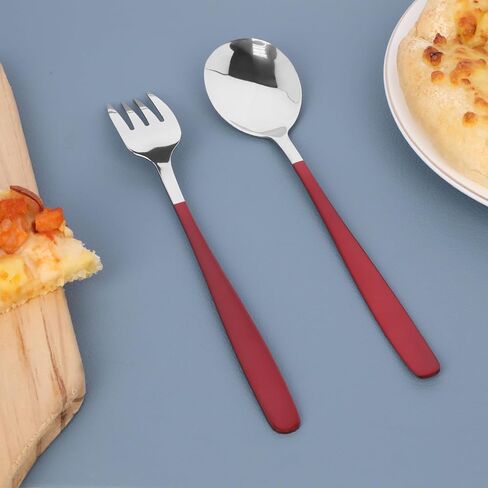 Reusable Travel Utensils Set with Case, Stainless Steel Portable Silverware Set for Lunch Box Including 8.1" Spoon Fork Chopsticks, Black in Saudi Arabia