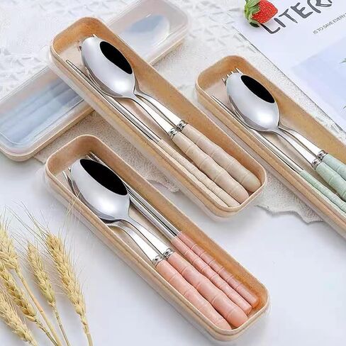 مجموعة فضية سفر من 3 قطع مع حالة - مائدة محمولة للعمل ، والتخييم ، والمكتب ووجبة الغداء (Beige) in Saudi Arabia