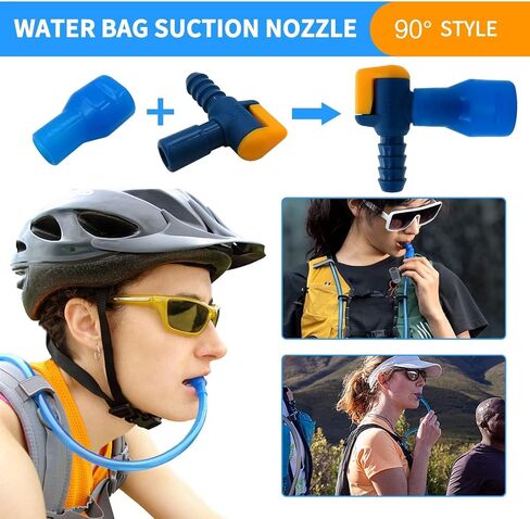 4 Pack Bite Valve Replacement 90 Degree Silicone Mouthpiece Compatible for Most Hydration Bladders, for Camelback in Saudi Arabia