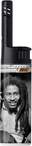 BIC EZ Reach Candle Lighter, The Ultimate Lighter with Extended Wand for Grills and Firepits (1.45-inch), Bob Marley Lighters, 4 Count Pack (Assortment of Designs May Vary) in Saudi Arabia