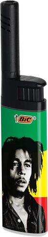 BIC EZ Reach Candle Lighter, The Ultimate Lighter with Extended Wand for Grills and Firepits (1.45-inch), Bob Marley Lighters, 4 Count Pack (Assortment of Designs May Vary) in Saudi Arabia