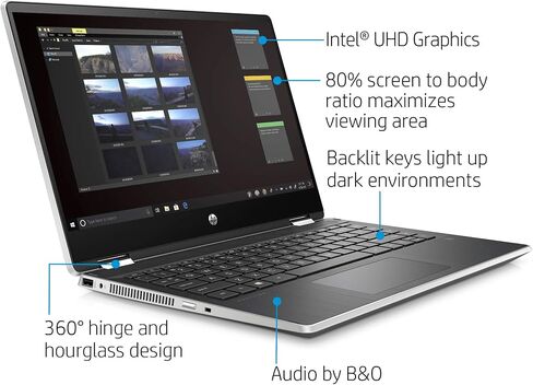 HP Pavilion X360 14 محمول قابلة للتحويل 2-في 1 ، شاشة شاشة تعمل باللمس 14 "HD ، Intel Core I5 ​​، 8 GB DDR4 RAM ، 512 GB SSD Storage ، Windows 10 Home ، Backlit Keyboard (14-DH2010NR ، 2020 Model) in Saudi Arabia
