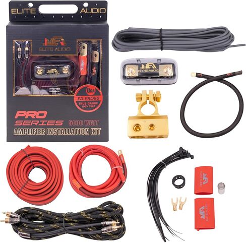 4 Gauge Amplifier Wiring Kit, 4000W OFC Amp Install Kit – EA-PROK4 in Kuwait