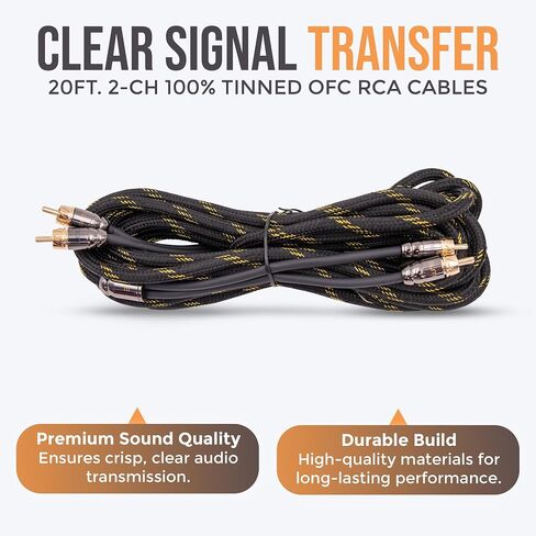 4 Gauge Amplifier Wiring Kit, 4000W OFC Amp Install Kit – EA-PROK4 in Kuwait