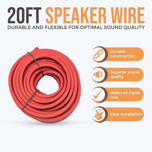 4 Gauge Amplifier Wiring Kit, 4000W OFC Amp Install Kit – EA-PROK4 in Kuwait