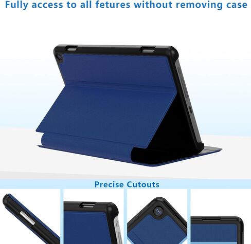 New Fire HD 8 Tablet Case & 2024 Fire HD 8/Plus/Kids Pro Tablet Case.Black in Kuwait