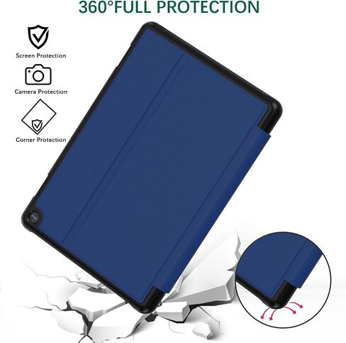 New Fire HD 8 Tablet Case & 2024 Fire HD 8/Plus/Kids Pro Tablet Case.Black in Kuwait