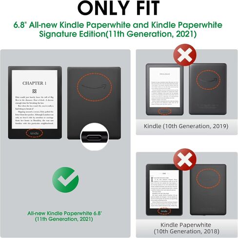 تم إصدار Case for Kindle Paperwhite 11th Generation و Signature Edition 2021 ، وهو غطاء ذكي للغاية من Leather Trifold Pu مع النوم التلقائي والاستيقاظ ، حالة الحماية المتميزة ، الذهب الوردي in Saudi Arabia
