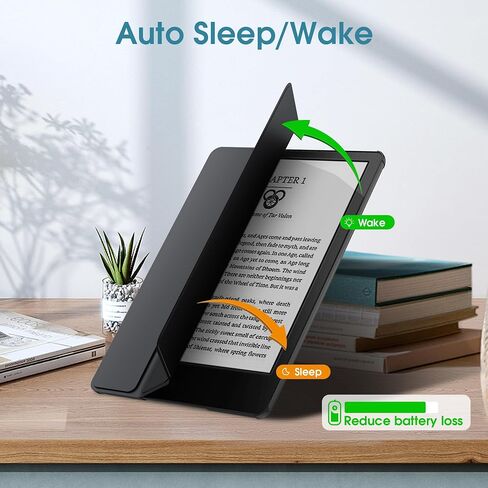 تم إصدار Case for Kindle Paperwhite 11th Generation و Signature Edition 2021 ، وهو غطاء ذكي للغاية من Leather Trifold Pu مع النوم التلقائي والاستيقاظ ، حالة الحماية المتميزة ، الذهب الوردي in Saudi Arabia