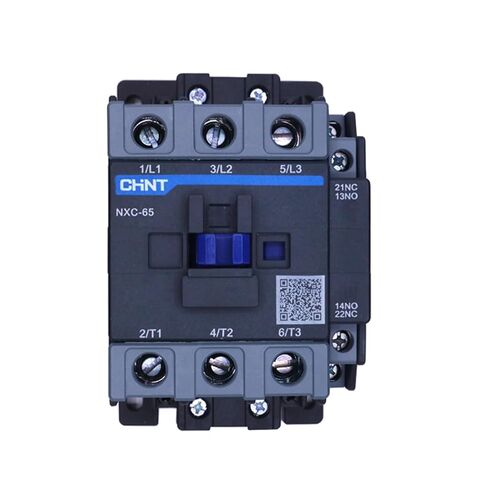 CHNT CHINT AC Contactor NXC-65 Industrial Magnetic Contactor 3 Phase 65A Din Rail Contactor AC 220V 380V New for CJX2-6511 (Color : NXC-65 220V) in Kuwait