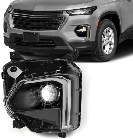 VLINCAR LED Headlight Compatible with Chevy Traverse 2022 2023 2024 w/LED DRL Factory Style Headlamp Assembly w/Bulbs Right Passenger Side RH in Saudi Arabia