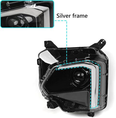 VLINCAR LED Headlight Compatible with Chevy Traverse 2022 2023 2024 w/LED DRL Factory Style Headlamp Assembly w/Bulbs Right Passenger Side RH in Saudi Arabia