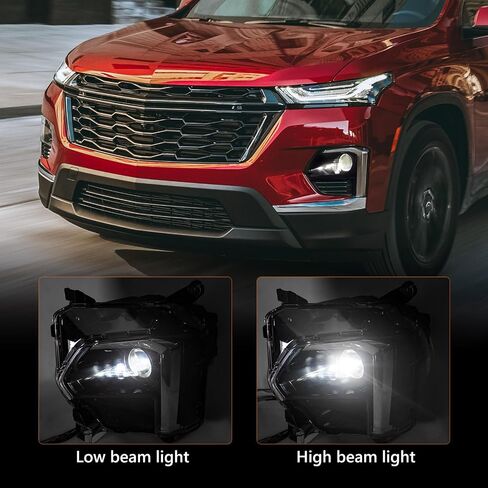 VLINCAR LED Headlight Compatible with Chevy Traverse 2022 2023 2024 w/LED DRL Factory Style Headlamp Assembly w/Bulbs Right Passenger Side RH in Saudi Arabia