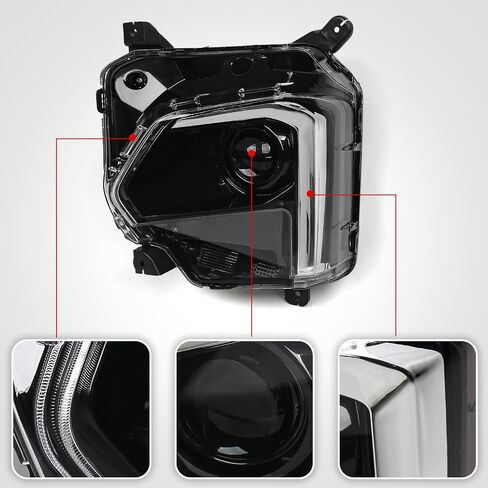 VLINCAR LED Headlight Compatible with Chevy Traverse 2022 2023 2024 w/LED DRL Factory Style Headlamp Assembly w/Bulbs Right Passenger Side RH in Saudi Arabia