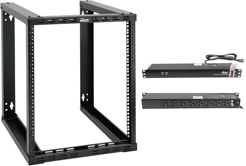 TECMOJO 12U WALL MOUNT RACK & 8 Outlet Rack Mount Strips in Kuwait