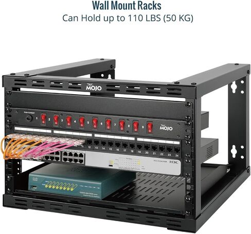 TECMOJO 12U WALL MOUNT RACK & 8 Outlet Rack Mount Strips in Kuwait