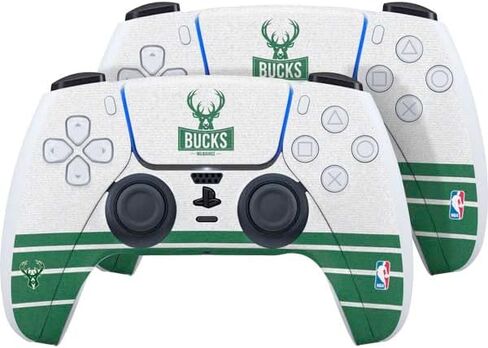 Skinit Skinit Gaming Gaming Skiner مع وحدة تحكم PS5 - NBA Milwaukee Bucks مرخصة رسميًا in Saudi Arabia