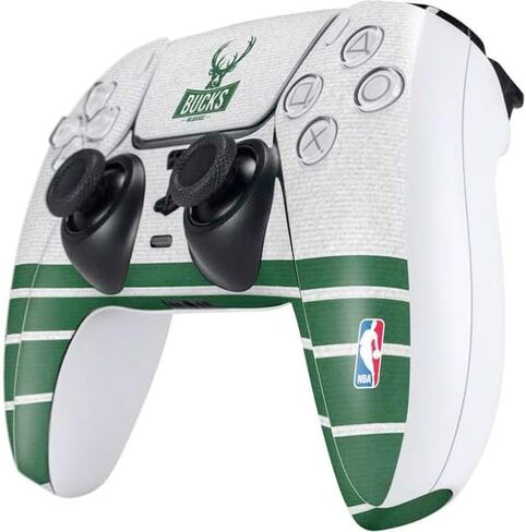 Skinit Skinit Gaming Gaming Skiner مع وحدة تحكم PS5 - NBA Milwaukee Bucks مرخصة رسميًا in Saudi Arabia