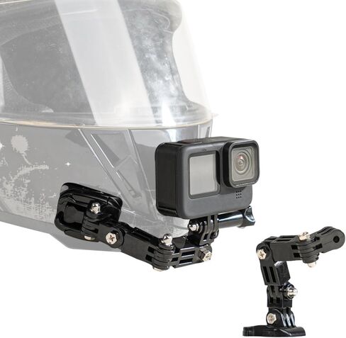 SUREWO Motorcycle Helmet Chin Mount Kits Compatible with GoPro Hero 12 11 10 9 8 7 6 5 Black,DJI Osmo Action 3/2/AKASO/Campark/YI Action Camera,Insta360 Camera and More in Kuwait