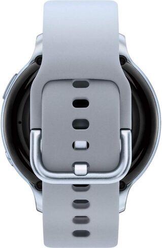 Samsung Galaxy Watch Active2 (حزام السيليكون + مدي الألومنيوم) بلوتوث - دولي (سحابة الفضة ، R820-44mm) (متجدد) in Saudi Arabia