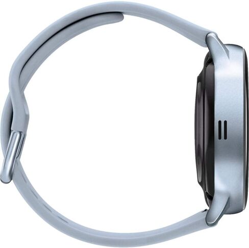 Samsung Galaxy Watch Active2 (حزام السيليكون + مدي الألومنيوم) بلوتوث - دولي (سحابة الفضة ، R820-44mm) (متجدد) in Saudi Arabia