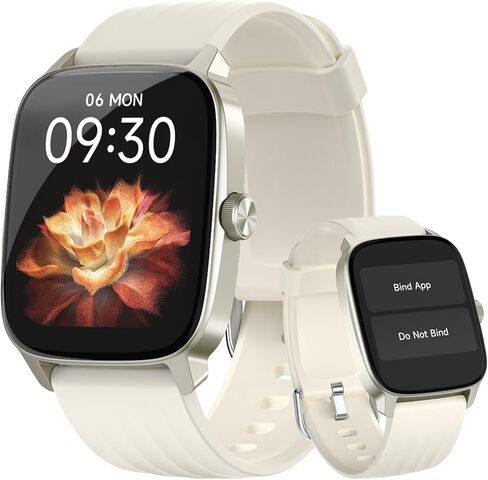 Eurans Smart Watch No App/Phone مطلوب ، 1.85 "عرض Ultra HD | تعقب اللياقة البدنية المقاوم للماء | 24/7 شاشة ضربات/نوم | عداد الخطوة للمشي ومتعقب النشاط للنساء للنساء الرجال in Kuwait