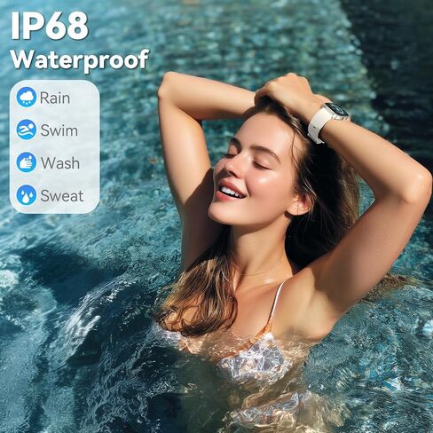 Eurans Smart Watch No App/Phone مطلوب ، 1.85 "عرض Ultra HD | تعقب اللياقة البدنية المقاوم للماء | 24/7 شاشة ضربات/نوم | عداد الخطوة للمشي ومتعقب النشاط للنساء للنساء الرجال in Kuwait