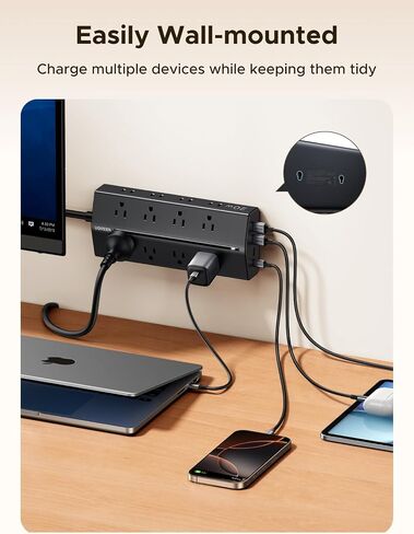 شريط الطاقة Ugreen ، 20 في 1 مع 20W USB C شحن سريع [16AC + 1USB C + 3USB A] in Saudi Arabia