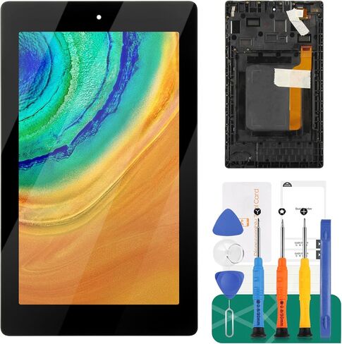 لـ Amazon Fire 7 7th Screen Replacement for Amazon Fire 7 2017 LCD Digitizer Kits for Amazon Fire 7 SR043KL Touch Screen Screen Assembly Assembly Essembly مع إطار أسود in Saudi Arabia