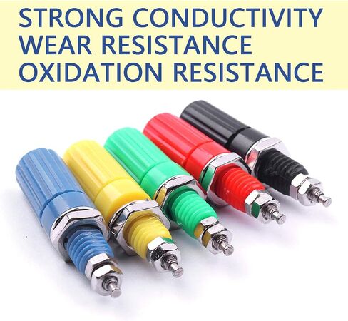 Atoplee 20pcs Binding Post for Speaker 4mm Banana Plug Test Probe Conversion Jack Panel Mount Connector in Saudi Arabia