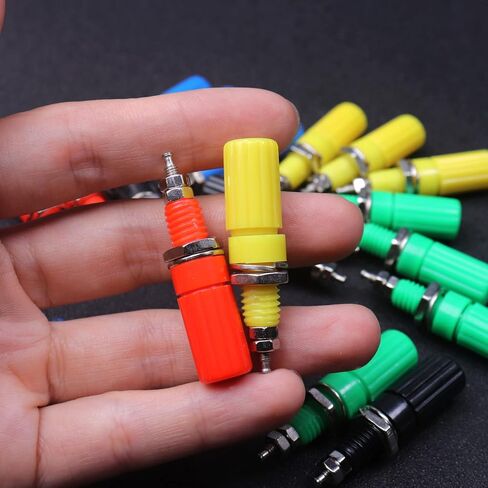 Atoplee 20pcs Binding Post for Speaker 4mm Banana Plug Test Probe Conversion Jack Panel Mount Connector in Saudi Arabia