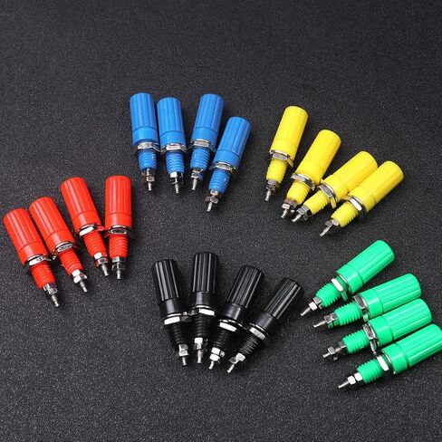 Atoplee 20pcs Binding Post for Speaker 4mm Banana Plug Test Probe Conversion Jack Panel Mount Connector in Saudi Arabia