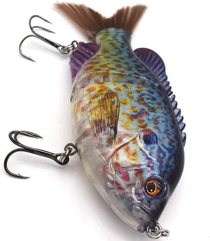 5.9 بوصة متعددة الساحة سحر السمك ، 2 شريحة كبيرة غارقة الصيد السحر صيد الأسماك ، crankbaits swimbaits مع خطاف ثلاثي in Kuwait
