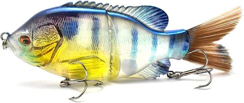 5.9 بوصة متعددة الساحة سحر السمك ، 2 شريحة كبيرة غارقة الصيد السحر صيد الأسماك ، crankbaits swimbaits مع خطاف ثلاثي in Kuwait