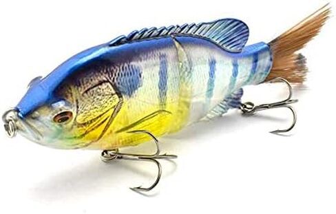 5.9 بوصة متعددة الساحة سحر السمك ، 2 شريحة كبيرة غارقة الصيد السحر صيد الأسماك ، crankbaits swimbaits مع خطاف ثلاثي in Kuwait