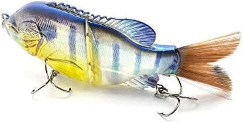 5.9 بوصة متعددة الساحة سحر السمك ، 2 شريحة كبيرة غارقة الصيد السحر صيد الأسماك ، crankbaits swimbaits مع خطاف ثلاثي in Kuwait