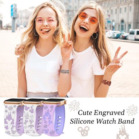 3 حزمة الرسوم المتحركة ، فرق محفورة لفرقة Apple Watch 38 مم 40 مم 41 مم 42 مم 44 مم 45 مم 46 مم 49 مم ، حزام رياضة ناعم ناعم من أجل IWatch S10 9 8 7 6 5 4 3 2 1 SE in Kuwait