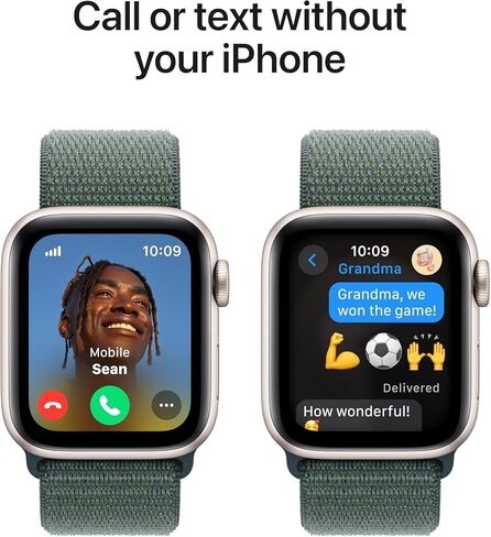 Apple Watch SE 2nd Gen (GPS ، 40mm) - Case Starlight مع Lake Green Sport Loop Band (متجدد) in Saudi Arabia