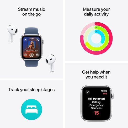 Apple Watch SE 2nd Gen (GPS ، 40mm) - Case Starlight مع Lake Green Sport Loop Band (متجدد) in Saudi Arabia