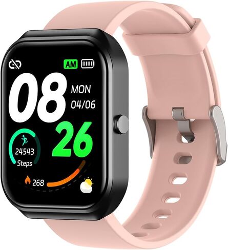 Smart Watch (Answer/Make Calls) for Women Men,1.96" Fitness Tracker with Heart Rate Sleep Monitor,100+Sport Modes IP68 Waterproof Step Counter Calorie Tracking Smartwatch Fitness Watch for iOS Android in Saudi Arabia