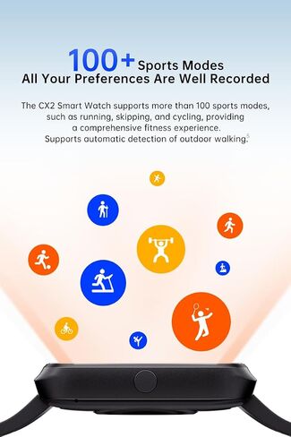 Smart Watch (Answer/Make Calls) for Women Men,1.96" Fitness Tracker with Heart Rate Sleep Monitor,100+Sport Modes IP68 Waterproof Step Counter Calorie Tracking Smartwatch Fitness Watch for iOS Android in Saudi Arabia