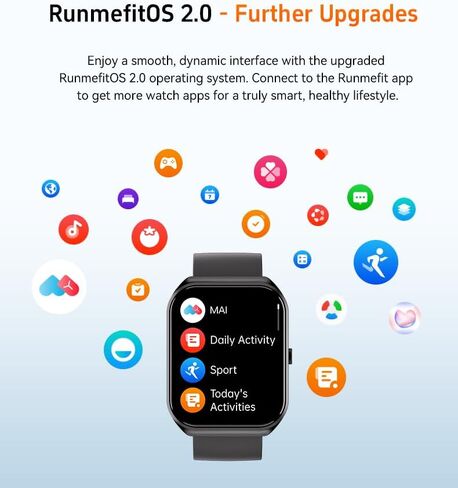 Smart Watch (Answer/Make Calls) for Women Men,1.96" Fitness Tracker with Heart Rate Sleep Monitor,100+Sport Modes IP68 Waterproof Step Counter Calorie Tracking Smartwatch Fitness Watch for iOS Android in Saudi Arabia