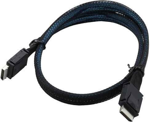 PCIe Oculink SFF-8611 4i to Mini SAS SFF-8611 4i Server High-Speed Cable (19.68, Inches) in Saudi Arabia