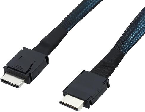 PCIe Oculink SFF-8611 4i to Mini SAS SFF-8611 4i Server High-Speed Cable (19.68, Inches) in Saudi Arabia