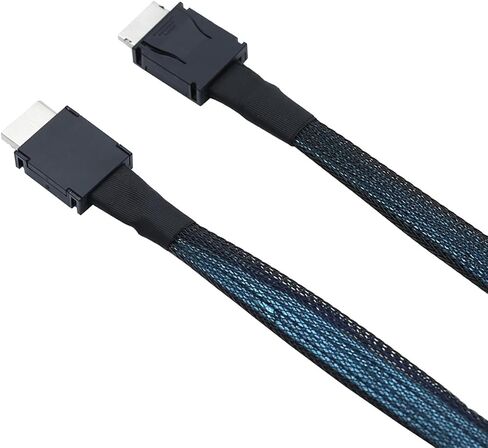 PCIe Oculink SFF-8611 4i to Mini SAS SFF-8611 4i Server High-Speed Cable (19.68, Inches) in Saudi Arabia