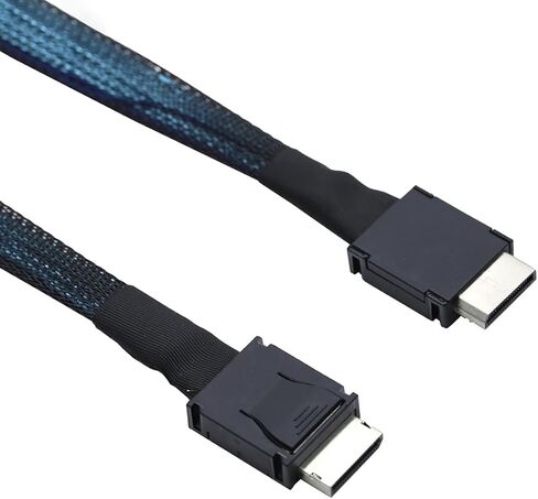 PCIe Oculink SFF-8611 4i to Mini SAS SFF-8611 4i Server High-Speed Cable (19.68, Inches) in Saudi Arabia