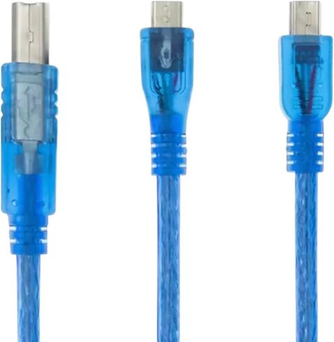 كابل USAB 30 سم لـ R3/Nano/Mega/Leonardo/Pro Micro/Blue أعلى نوع USAB/MINI USAB/MICRO in Saudi Arabia